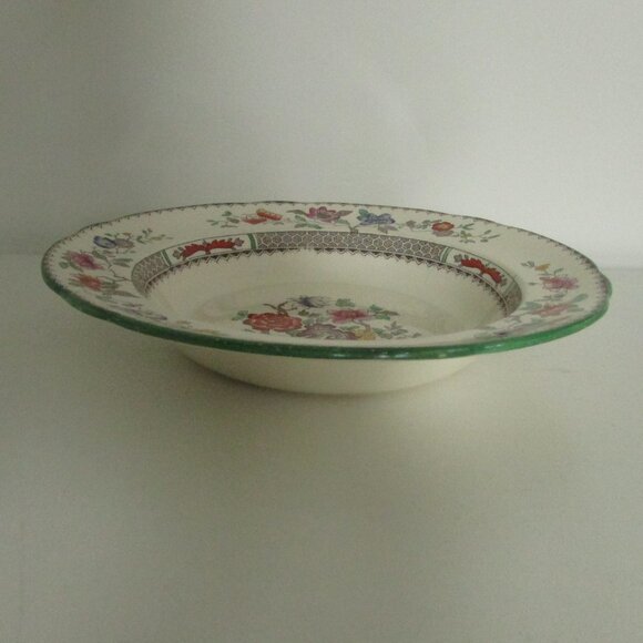 Vintage 9" rimmed bowl, Chinese Rose design, Copeland Spode (Lot 3) - Picture 3 of 12